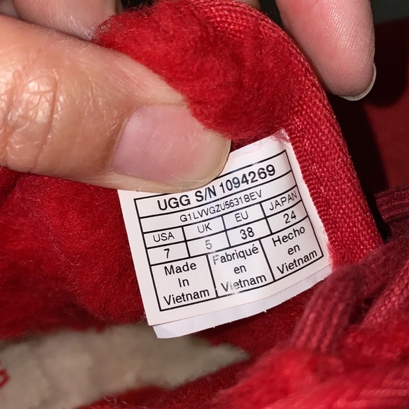 Women’s UGG SAMBA RED NEUMEL BOOTS - Picture 9 of 11